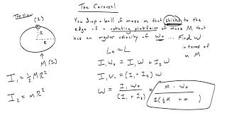 How to solve Conservation of Angular Momentum problems
