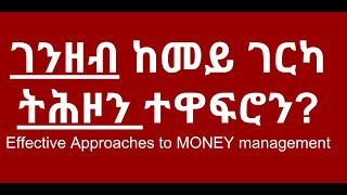 #7 ገንዘብ ከመይ ገርካ ትሕዞን ተዋፍሮን - Effective MONEY management