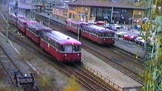 Uerdinger Schienenbus bei der Hellertalbahn - Bundesbahn 1990