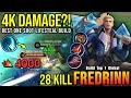 4K DAMAGE?! 28 Kills Fredrinn Best One Shot LifeSteal Build!! - Build Top 1 Global Fredrinn ~ MLBB