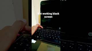 black screen problem hp laptop.              #laptop #laptopproblem