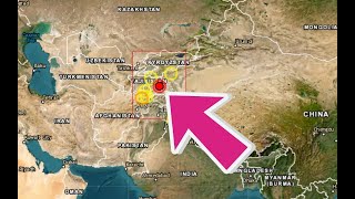 Large Earthquake 6.8 Updated...TAJIKISTAN Region. Wednesday 2/22/2023