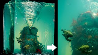 Diorama of Charybdis Monster / Thalassophobia / Resin Art