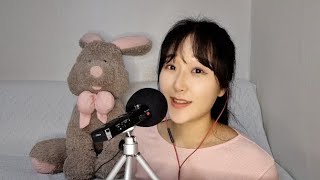 Chatting + eating mini cotton candy... Weekly ASMR｜whispering talking