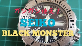 【SEIKO】セイコーブラックモンスター安価な凄い奴！レビューしました。