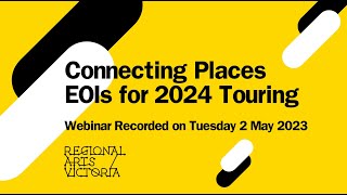 Connecting Places EOIs for 2024 Halls Touring | Information Session