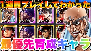 【ファイソル】1週間プレイしてわかった最初に鍛えるべきキャラが判明！【はじめの一歩・ファイティングソウル】