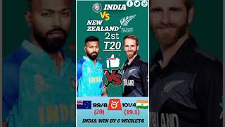 India vs New Zealand, 2nd T20: Highlights #shorts