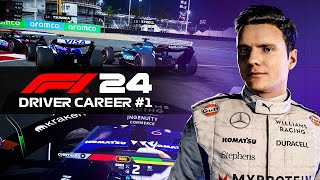 OUR FIRST RACE ON THE NEW F1 24 DRIVER CAREER MODE