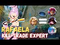 TRADE KILLS LIKE A PRO AS A RAFAELA MAIN || RAFAELA BEST BUILD 2024 || MOBILE LEGENDS