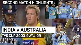 India defending 284 against Australia in Gwalior | Zaheer captured 3 wickets