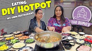 Eating DIY HOTPOT at my own restaurant The Sumos | Authentic Chinese Sichuan Hotpot in Kolkata