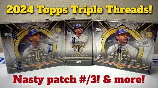 2024 Topps Triple Threads 2 box + 1 pack break! NASTY Patch #/3 \u0026 more!