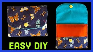 So Many People Requested Me To Share This Video Tutorial/Easy Wallet Sewing Tutorial- Reuploaded