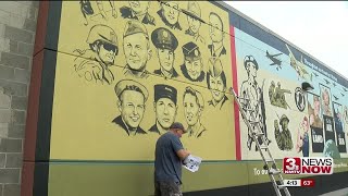 Nebraska City repaints patriotic mural