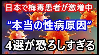 【警告】日本で梅毒患者が激増中、“本当の性病原因”4選が恐ろしすぎる！ 風俗の爆買い、主婦の浮気、小学生●ックス…！