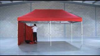 Surf & Turf Instant Shelters 6m x 3m heavy duty steel being erected