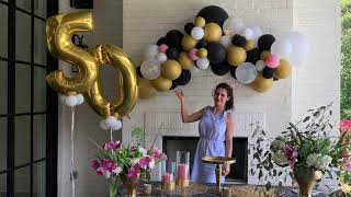 How to make birthday balloon decoration