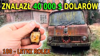 ZNALEZISKA: PLECAK Z 40 000$, 100-LETNI ROLEX, PISTOLET WYKRYWACZEM METALU, CMENTARZ SAMOCHODOWY