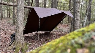 USE until FAILURE  Part 1 / White Duck canvas tarp / Setting up a tarp for hunting and camping