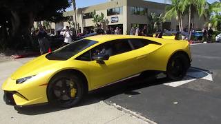 Yellow Lamborghini Huracán Performante