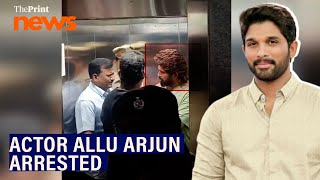 Actor Allu Arjun arrested Hyderabad stampede during his movie Pushpa 2 premiere