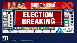 അഞ്ച് സംസ്ഥാനങ്ങളില്‍ വോട്ടെണ്ണൽ തുടങ്ങി; യുപിയിൽ ബിജെപി മുന്നേറ്റം | Mathrubhumi News