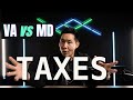 Do you pay more taxes in VA or MD? | Comparing taxes in Virginia and Maryland: Who wins? | [2023]