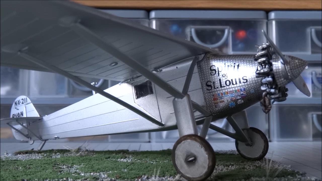 The Spirit Of St Louis 1/48 Revell Model Kit Build - YouTube