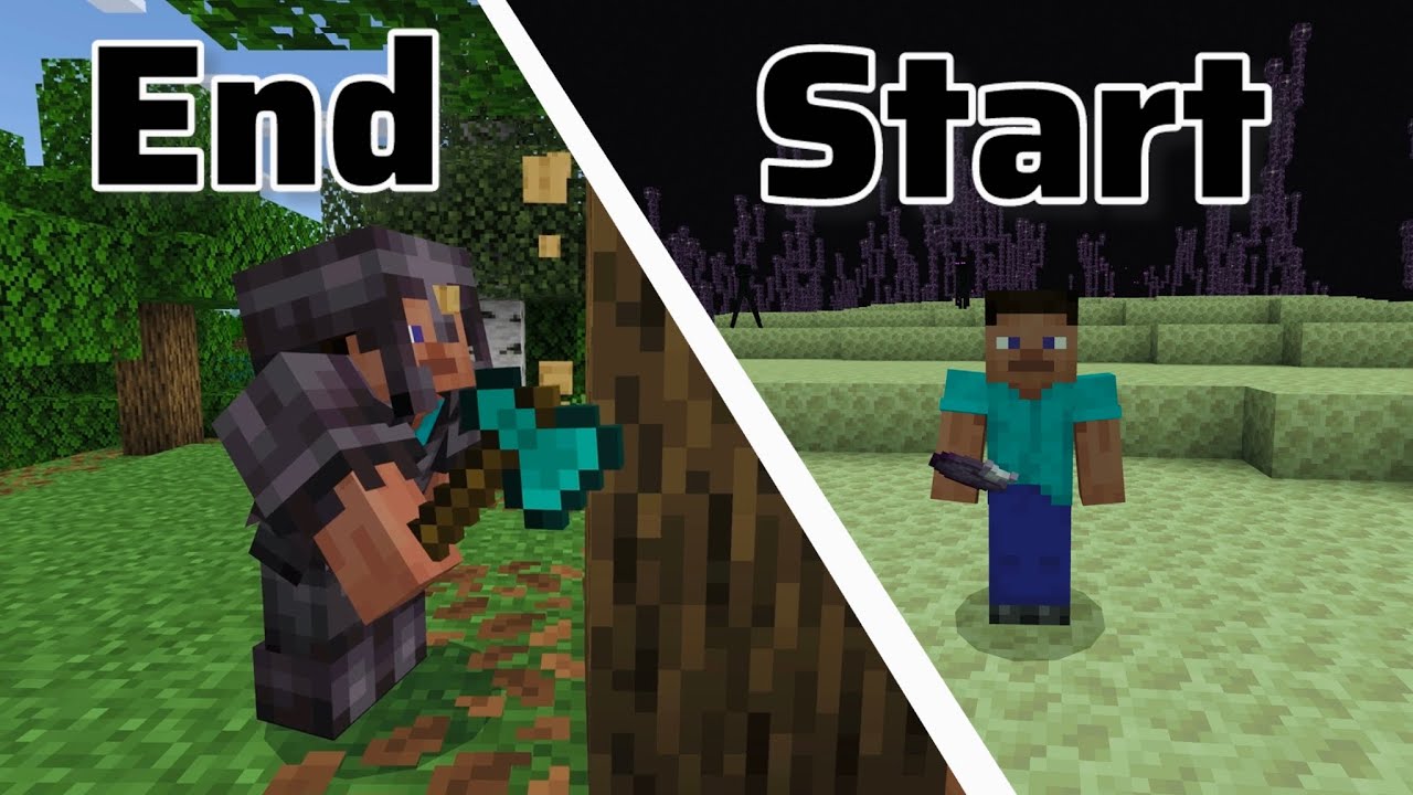 Can You Beat Minecraft Backwards Youtube
