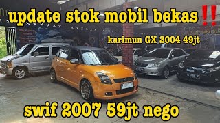 update stok mobil bekas murah ada swif murahhh sak dunia‼️