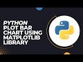 How to plot bar chart using matplotlib library in python idle.