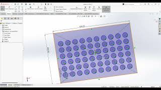 How to use linear sketch pattern in solidworks