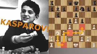 KASPAROV'S FIRST game at the age of TEN! ‖  Already brilliant