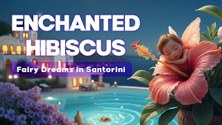 Enchanted Hibiscus - Fairy Dreams in Santorini | Relaxing Melody 🌙🧚✨