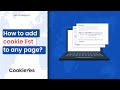 How to Add a Cookie List to Any Webpage?
