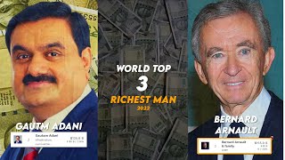 Top 3 Richest man 2022||Elon musk#shorts#shortsvideo#richestmanintheworld