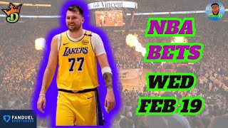 NBA Picks Today 2/19/2025 | FREE NBA Best Bets | CHEF D