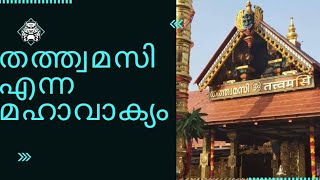 തത്ത്വമസി || തത്ത്വമസി എന്ന മഹാവാക്യം || വേദവാക്യം || ശബരിമല || അത് നീ ആകുന്നു || sabarimala temple