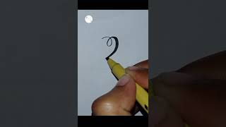 number in calligraphy l Stylish number l cursive counting #counting #numbers #cursiveconnecting