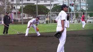 20130207@北谷：森野荒木内野ノック、ノーミス50本.wmv