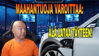 TULIPALOVAARA AUDIN E-TRONEISSA! Maahantuoja kehottaa välttämään täyteen lataamista.