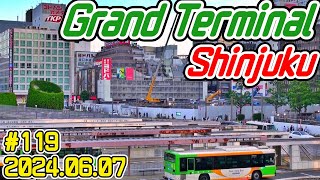 119 小田急百貨店解体 新宿グランドターミナル再開発 東京 超高層ビル SHINJUKU Grand Terminal Tokyo Japan skyscrapers 20240607