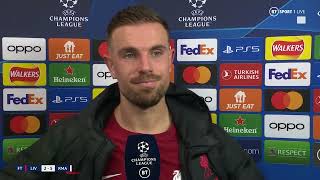 Liverpool captain Jordan Henderson reacts to a horrific night as they lost 5-2 to Real Madrid