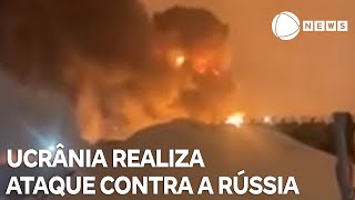 Ucrânia realiza ataque em larga escala contra a Rússia