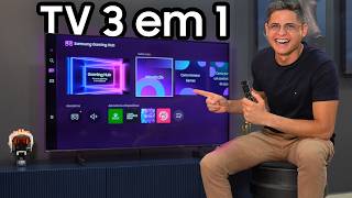 Smart TV Samsung 3 em 1 - A TV QUE FAZ TUDO! Smart TV 4K, Gaming Hub e Samsung TV Plus