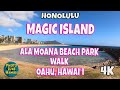 Magic Island Ala Moana Beach Park Walk Oahu Hawaii