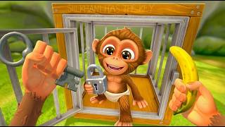 UNLOCKING BABY MONKEYS CAGE! - NEW UPDATE