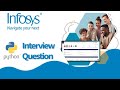 Top Collection!!! Infosys – Python Interview Questions 2022