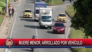 Muere menor en un accidente de tránsito en Bucaramanga | Oro Noticias